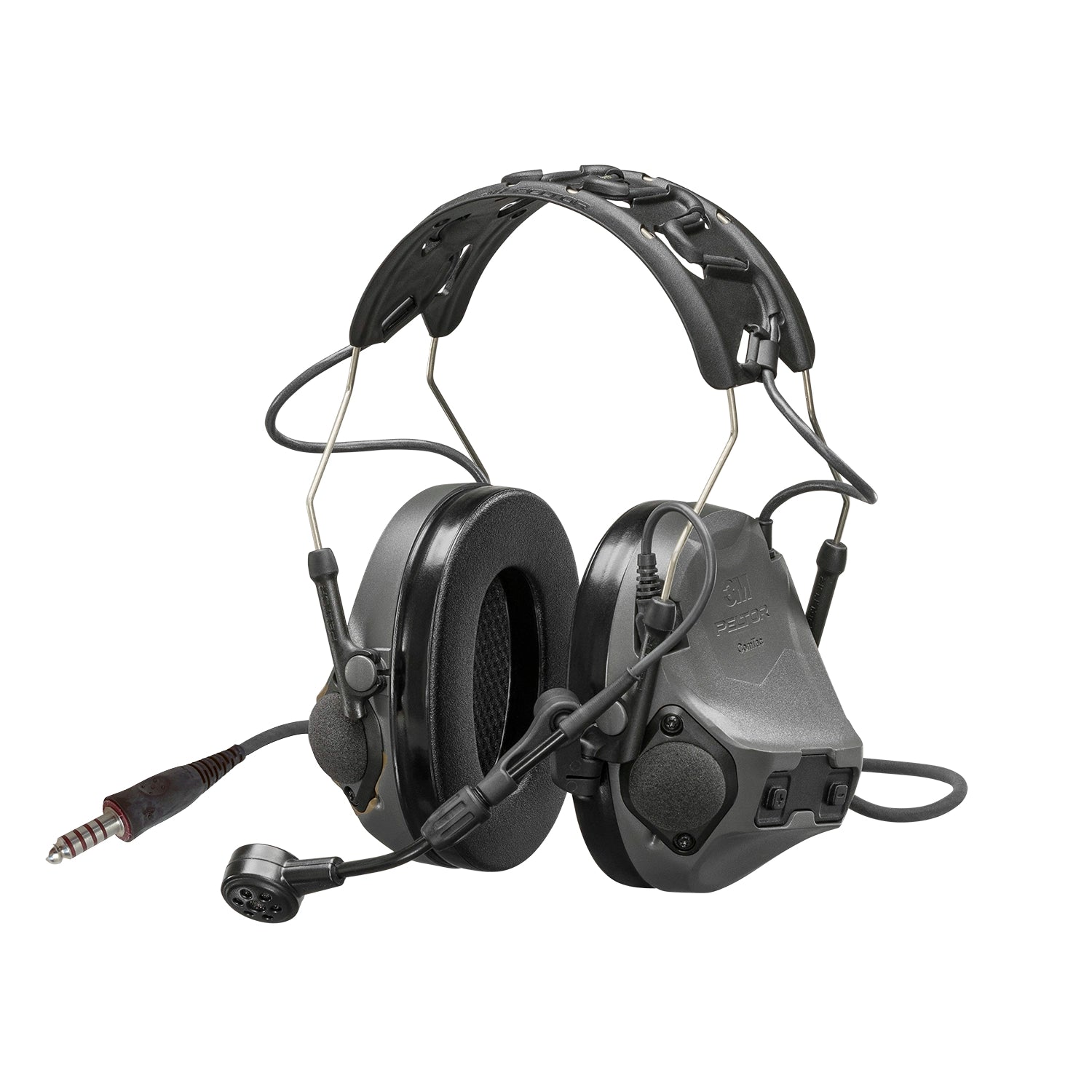 3M PELTOR ComTac VIII Charcoal Grey Hearing Defender - 5 pin