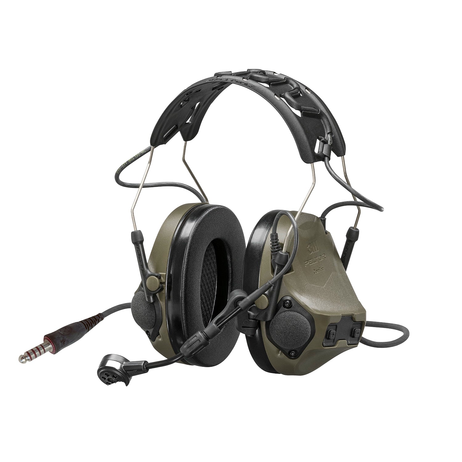 3M PELTOR ComTac VIII Olive Drab Green Hearing Defender - 5 pin