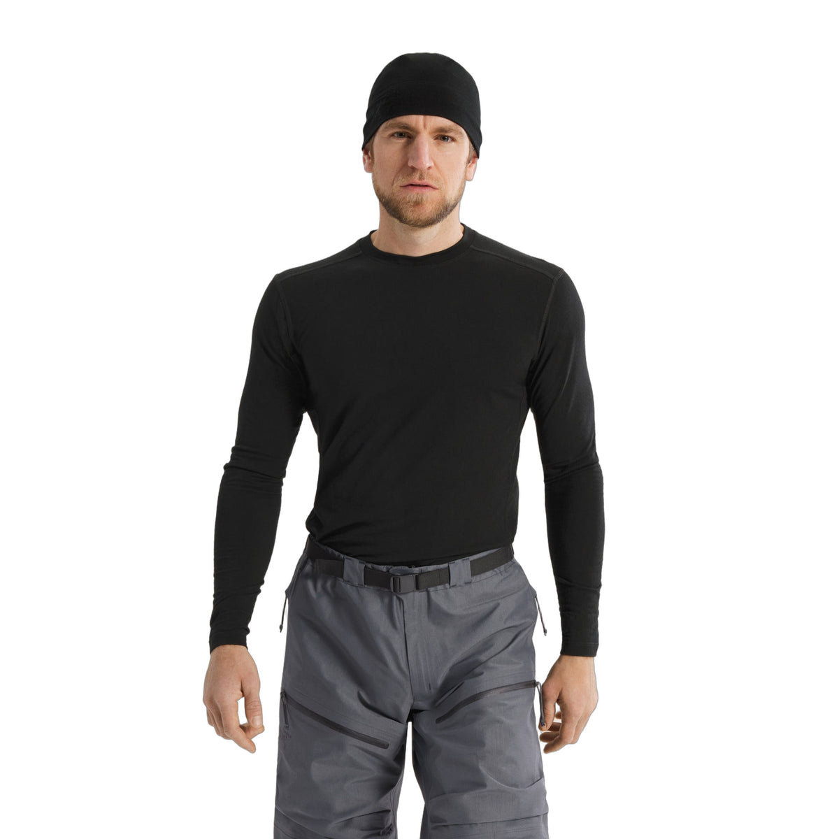 Cold WX LS Shirt AR Wool Black Front View