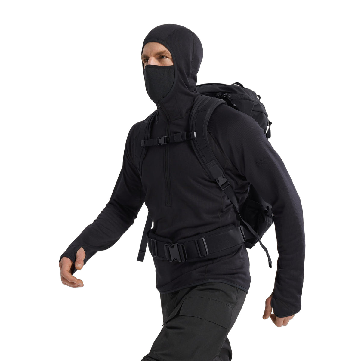 Delta AR 1/2 Zip Neck Hoody Black Hover