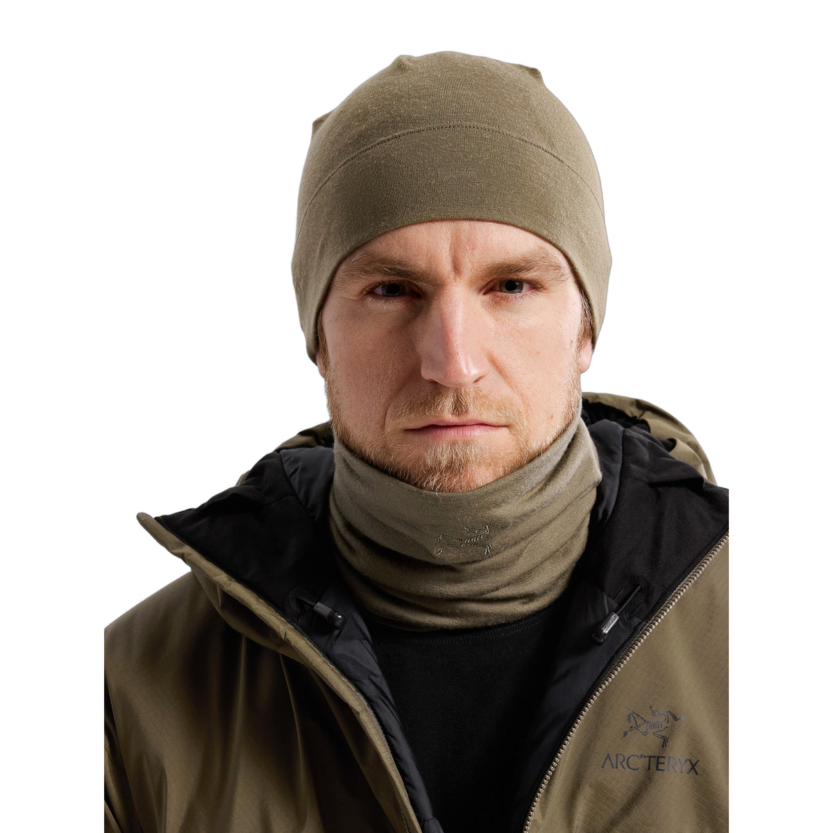 Cold WX Neck Gaiter AR Wool Crocodile Front View