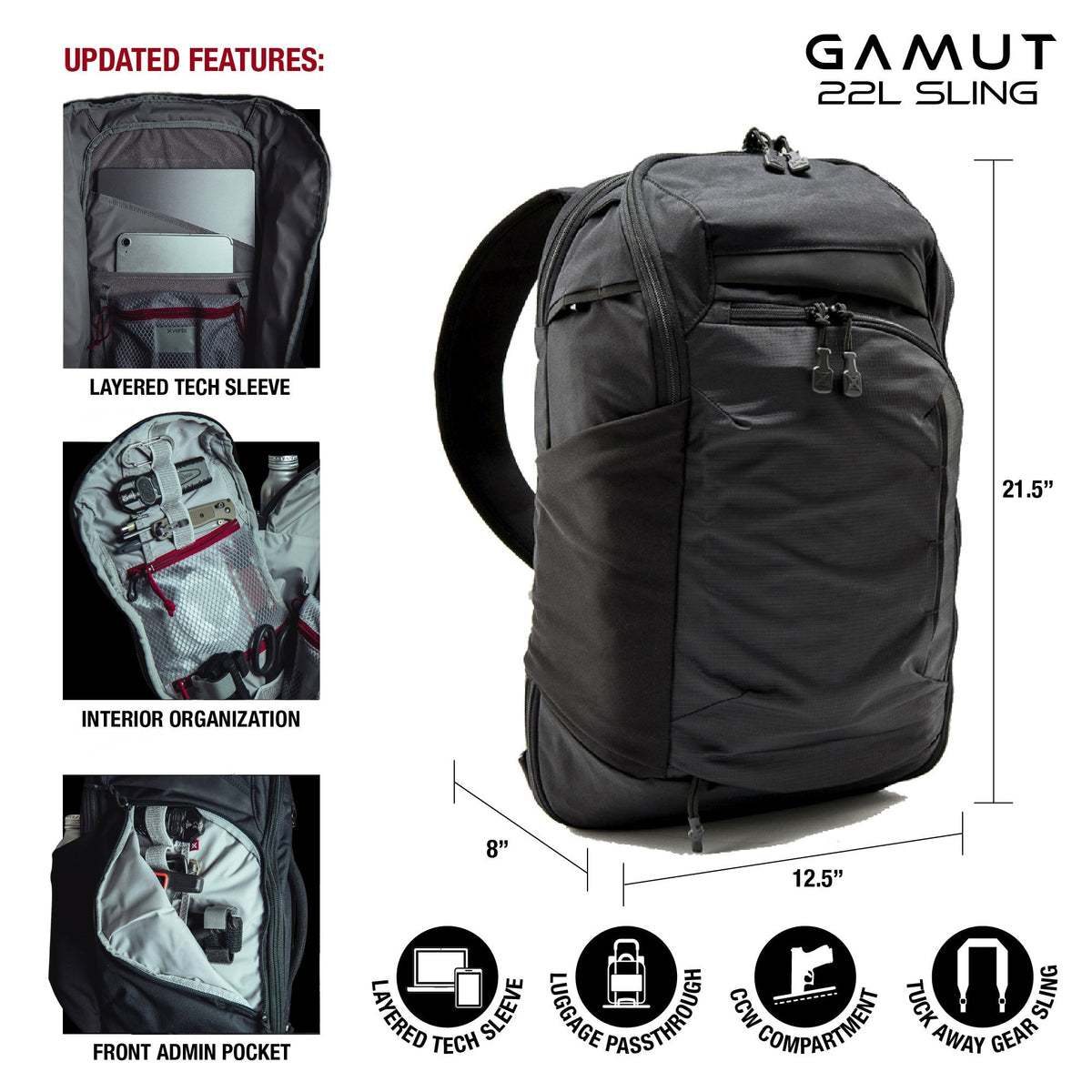 Vertx Gamut 22L Sling