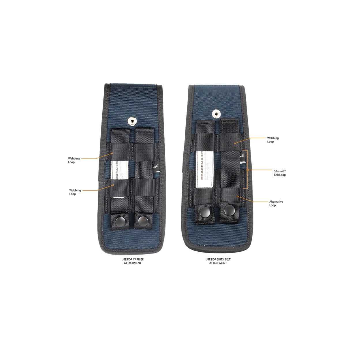 Peacemaker Hiatt Rigid Speedcuff Handcuff Pouch 002 (MOLLE/Belt) - Broad Arrow Tactical