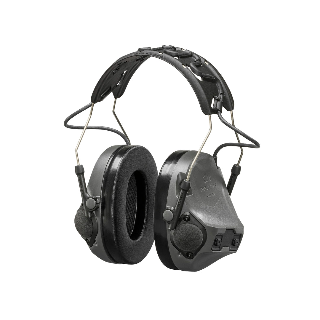 3M PELTOR ComTac VIII Charcoal Grey Hearing Defender - Broad Arrow Tactical