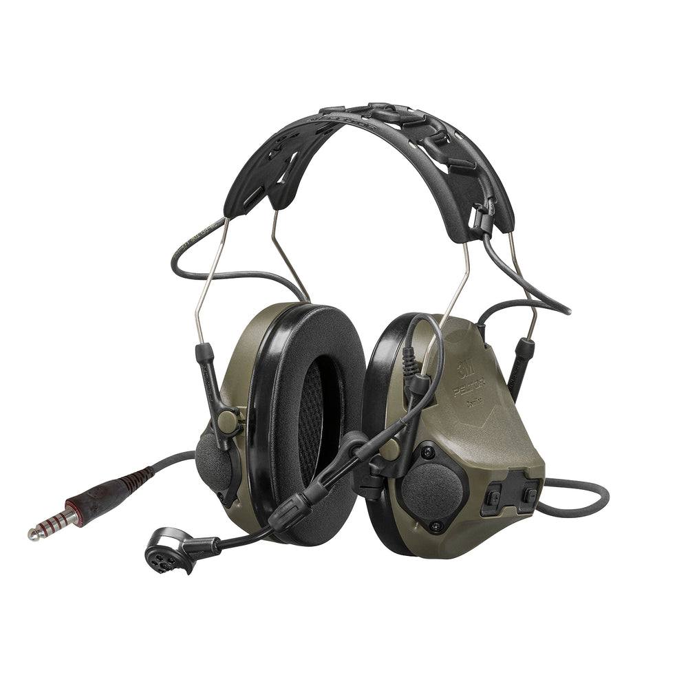 3M PELTOR ComTac VIII Olive Drab Green Hearing Defender - 5 pin