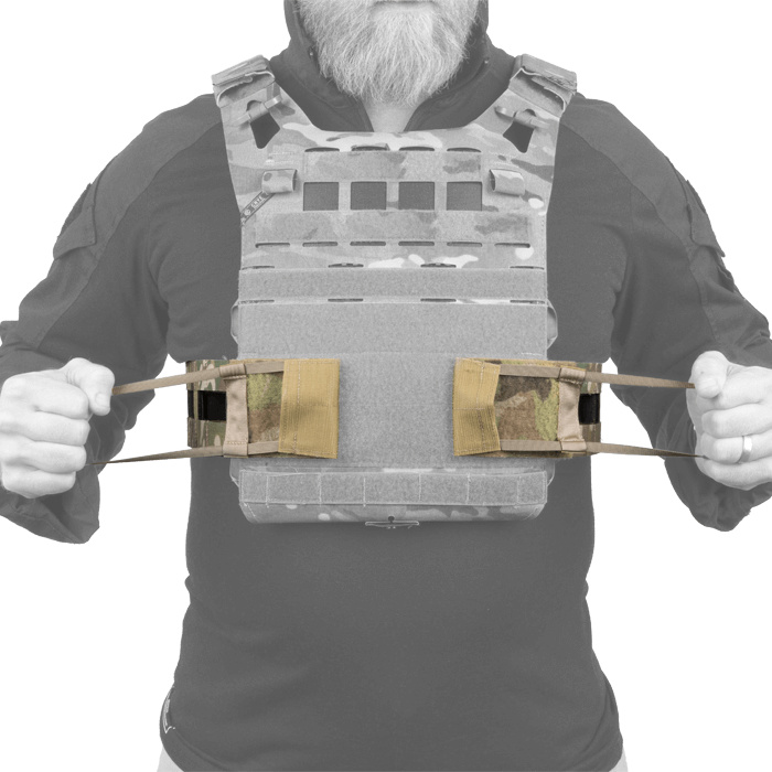 Grab handles for rapid doffing