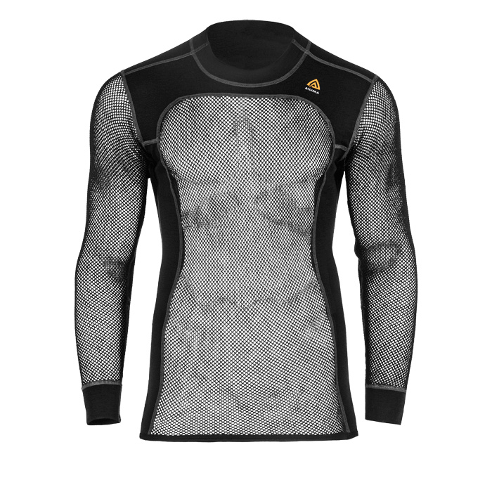 WoolNet Crew Neck Shirt Black front