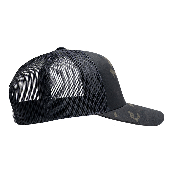 CP Logo Trucker Hat MultiCam Black/ Orange Side