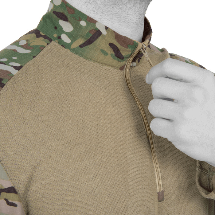 Minimal zip collar