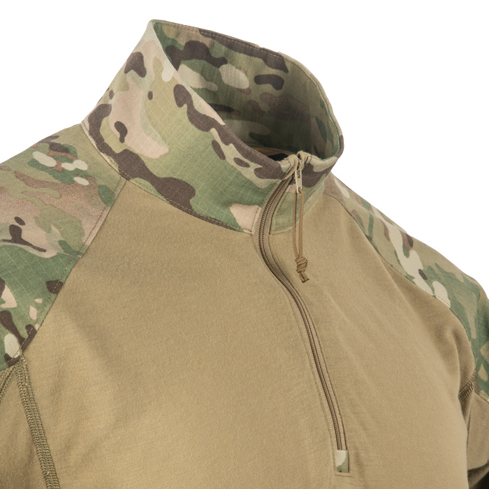 Mid height zip collar