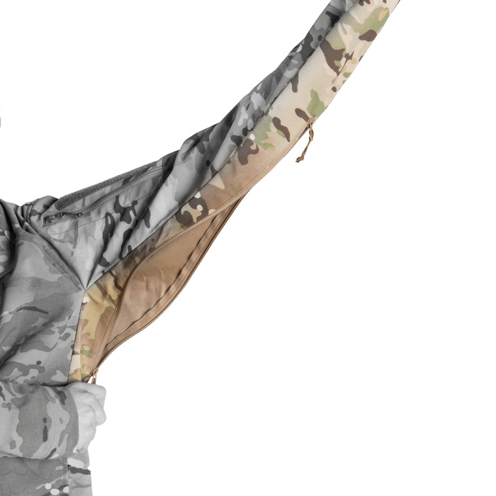 Armor accessible pit zips