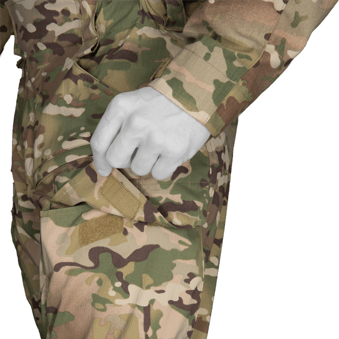Low profile cargo pocket