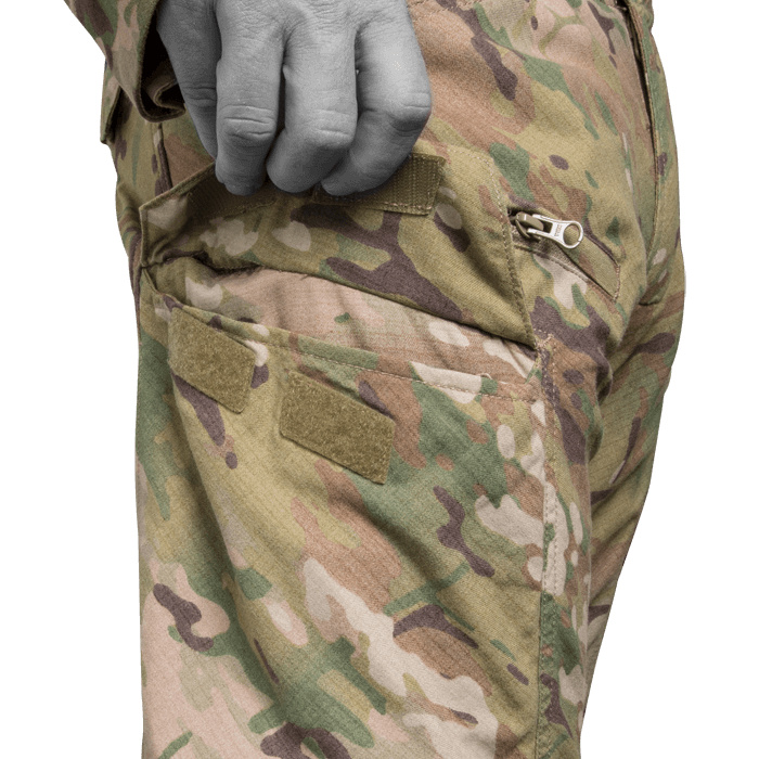 Low profile cargo pocket