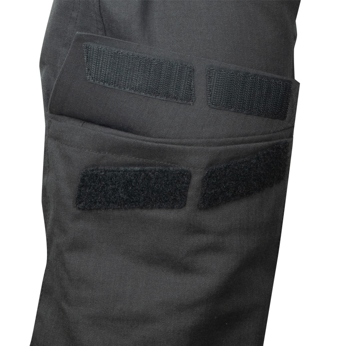 Increased size calf pocket with velcro closure