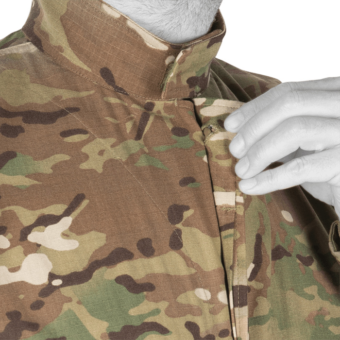 Hidden botton placket