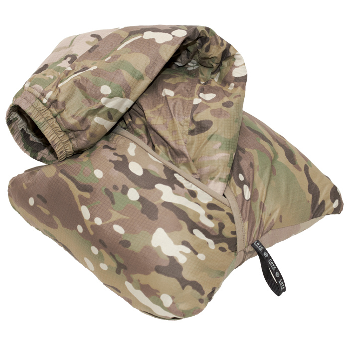 02 Can be stuffed into internal pocket to create a pillow