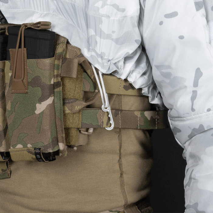 J-hook attaches jacket to vest