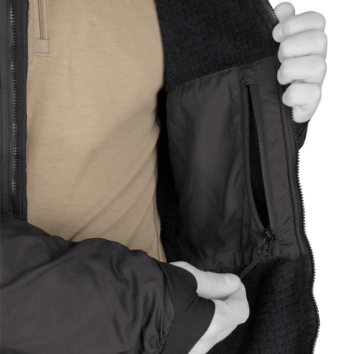 INTERIOR ZIPPERED CHEST POCKET