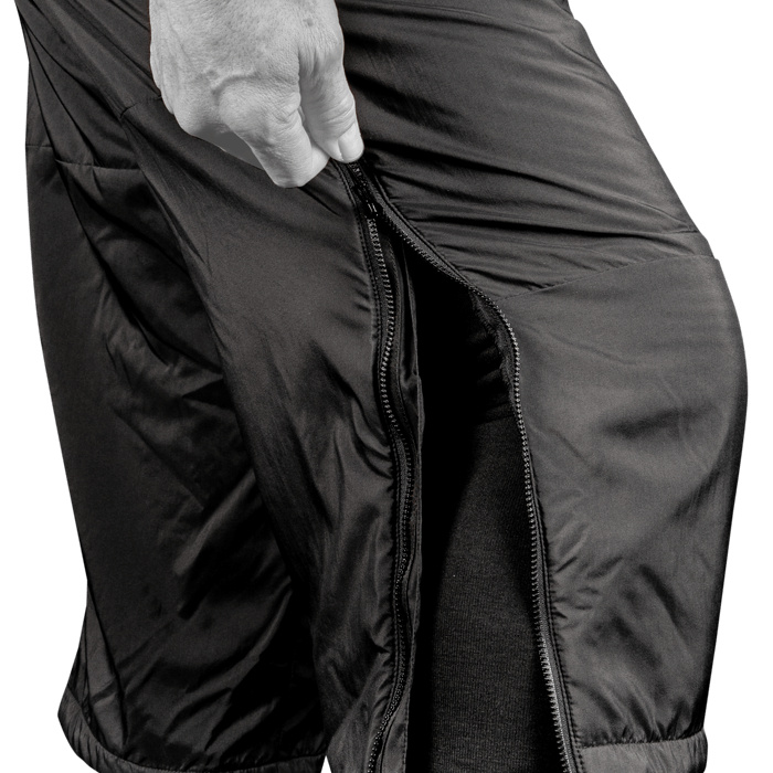 Full length side zippers