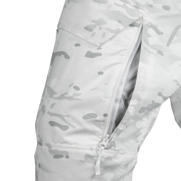 Inner thigh mesh zip vent