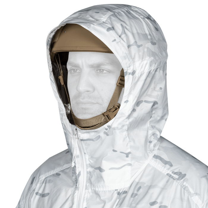 HELMET COMPATIBLE HOOD WITH EXTENDED VISOR