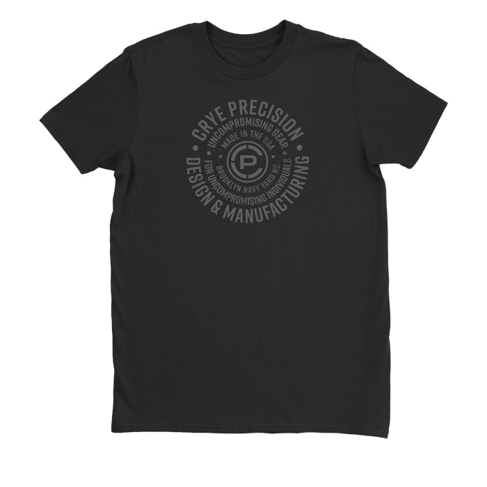 Circular Tee Black front