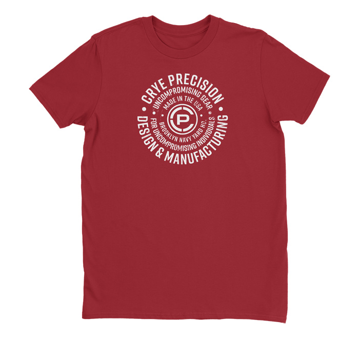 Circular Tee Red front