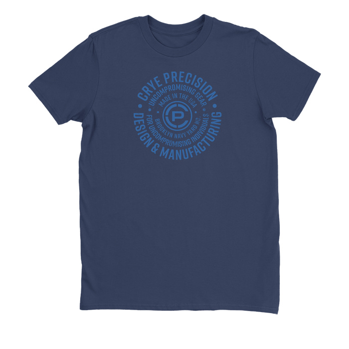 Circular Tee Navy front