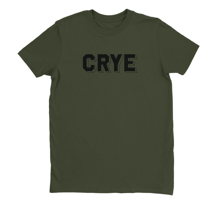 Blocks Tee Olive front