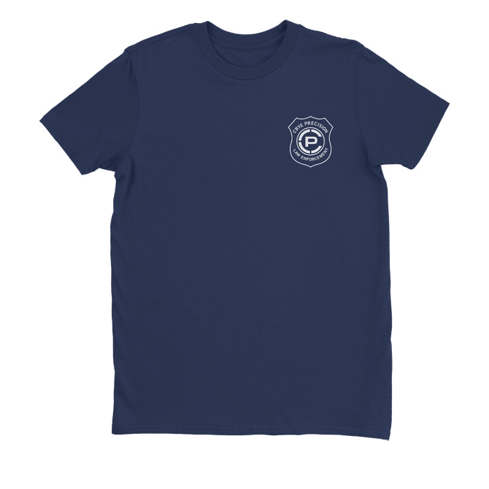 Badge Tee Navy front