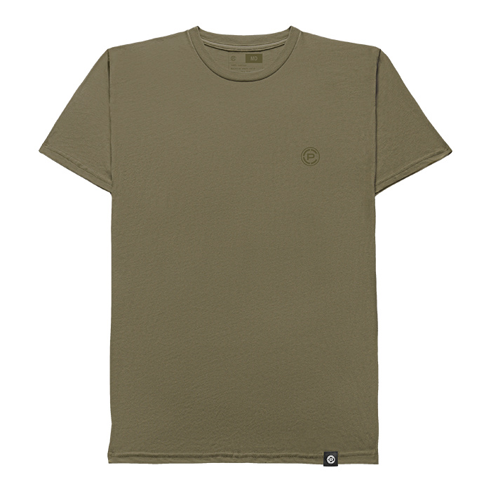 Inscription Tee Military Green Front