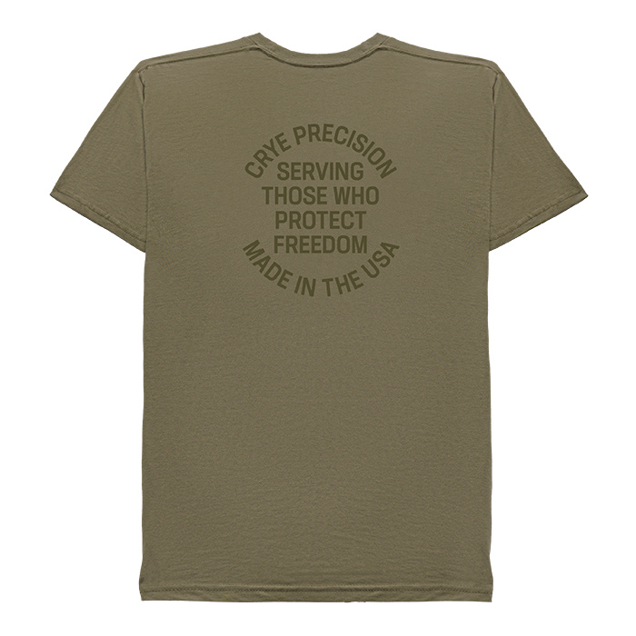 Inscription Tee Military Green Back