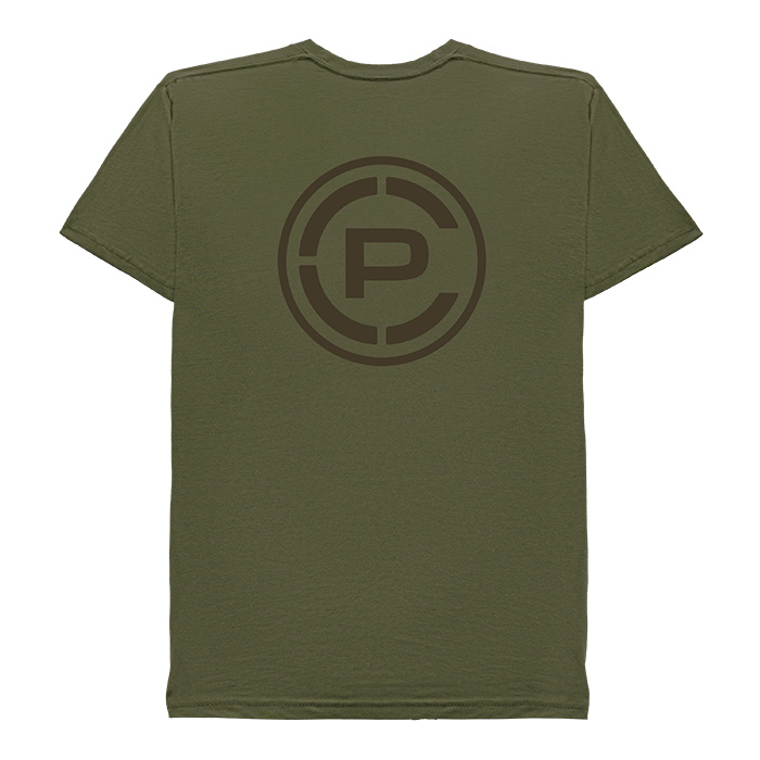 Uncompromising Tee Olive Back