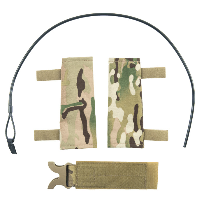 Includes single strap cummerbund, shoulder covers, and emergency doffing cable