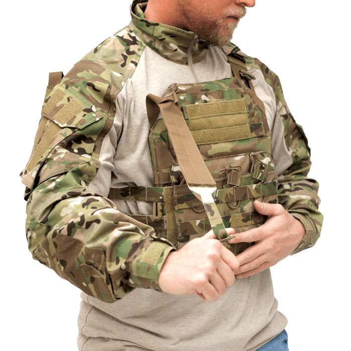 Disengage shoulder strap