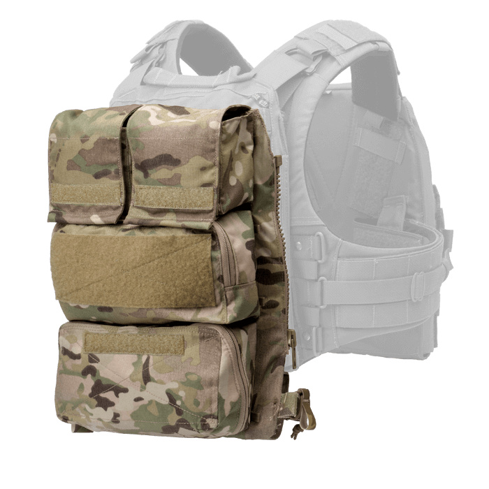 Pouch Zip-On Panel 2.0 MultiCam mounted