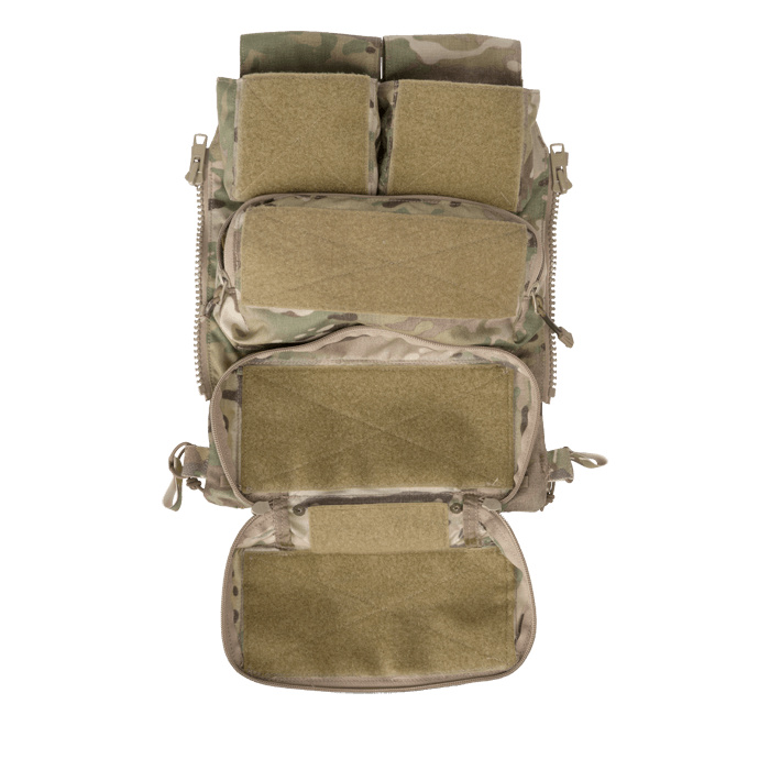 Pouch Zip-On Panel 2.0 MultiCam open view