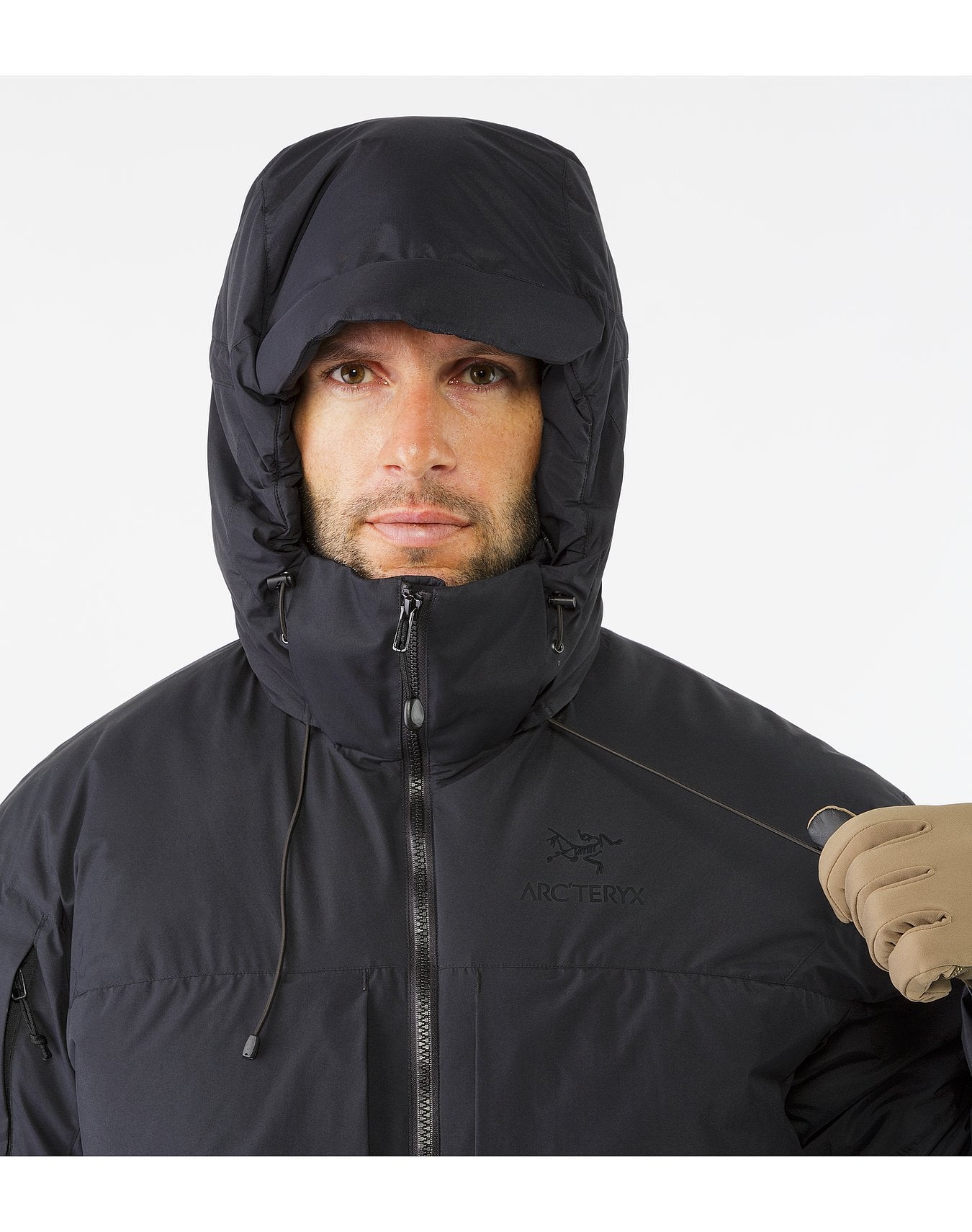 Cold WX Jacket SV Black Front Hood Adjuster