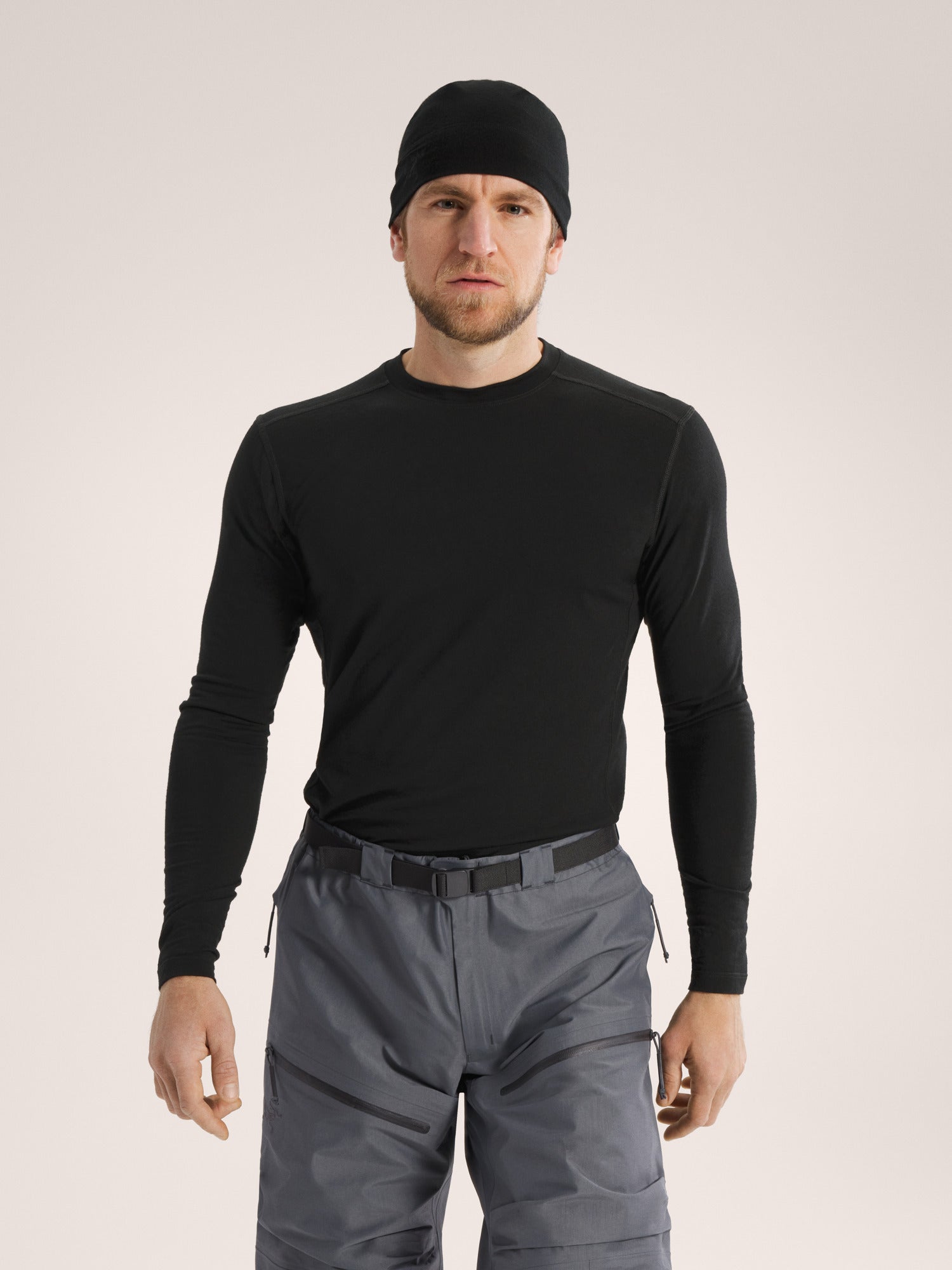 Cold WX LS Shirt AR Wool Black Front View