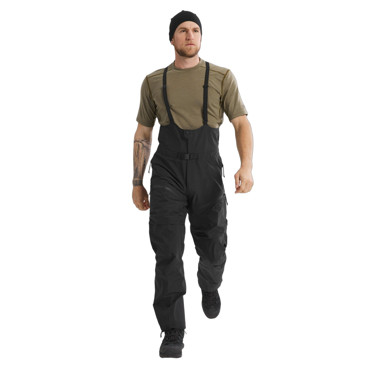 Alpha Bib Pant Gen 2 Black Front View