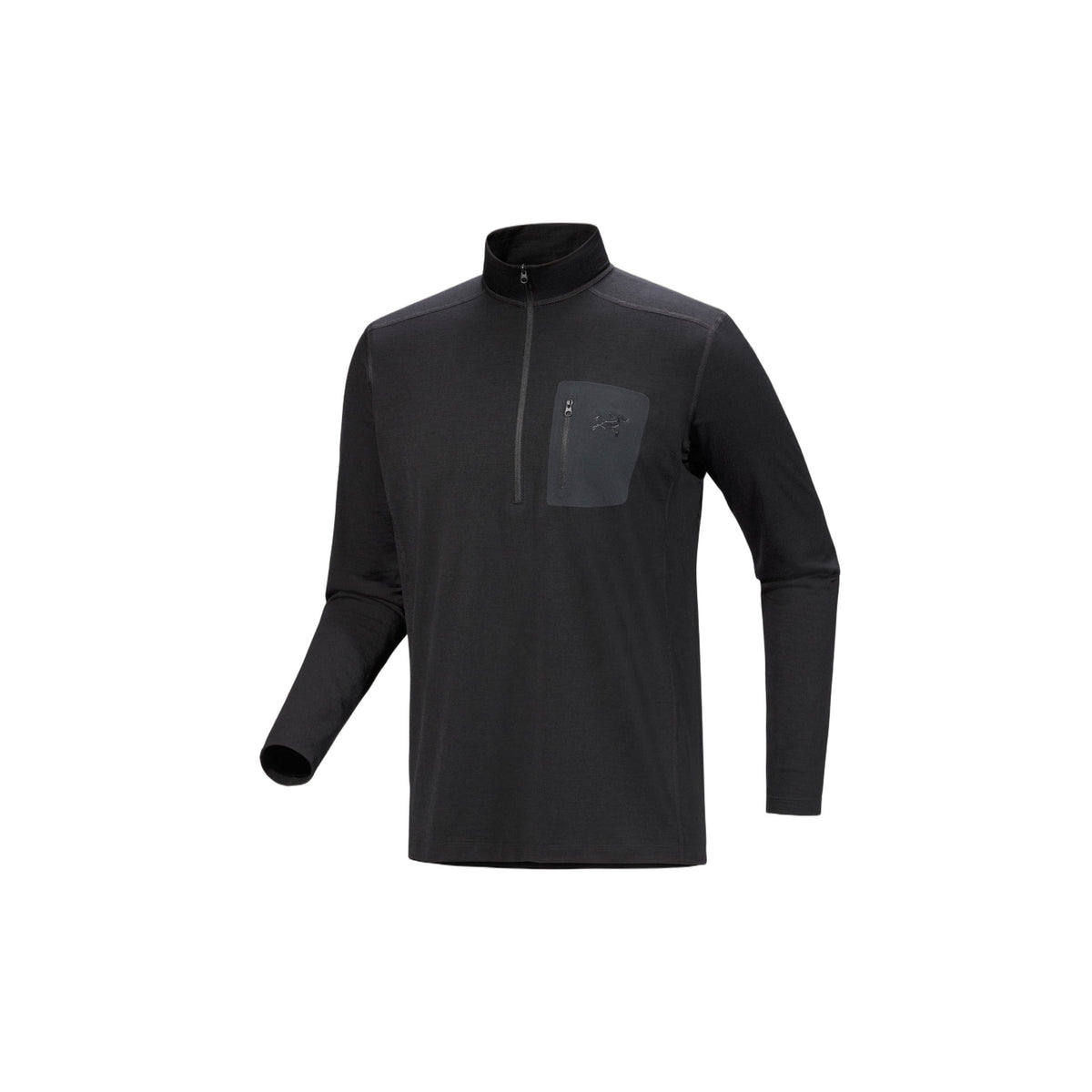 Cold WX Zip Neck AR Wool Black