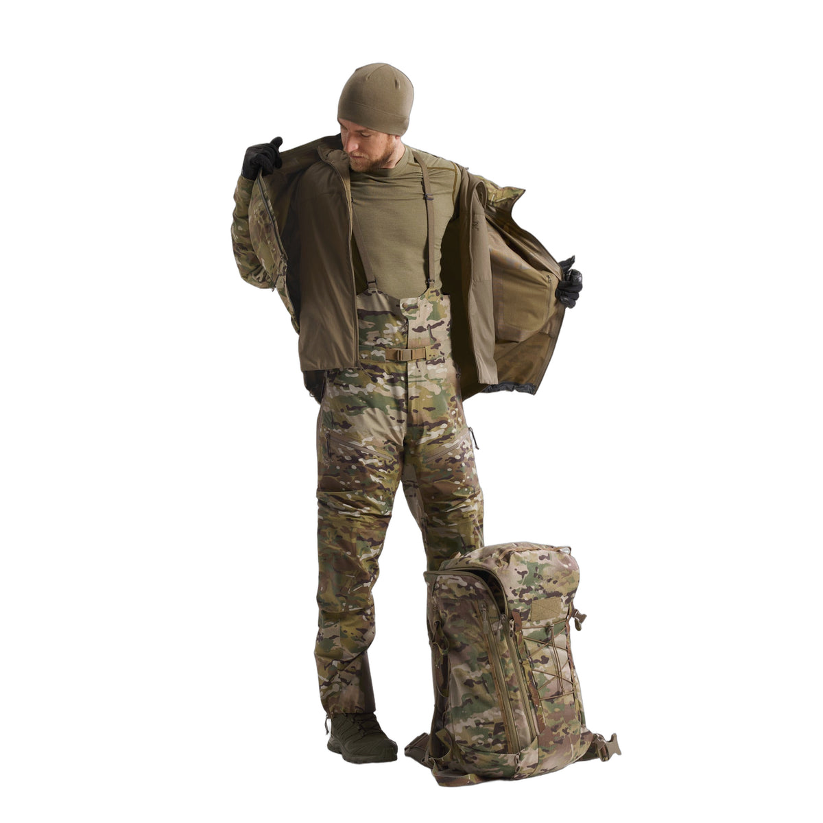 Alpha Bib Pant MultiCam Gen 2 Multicam Hover