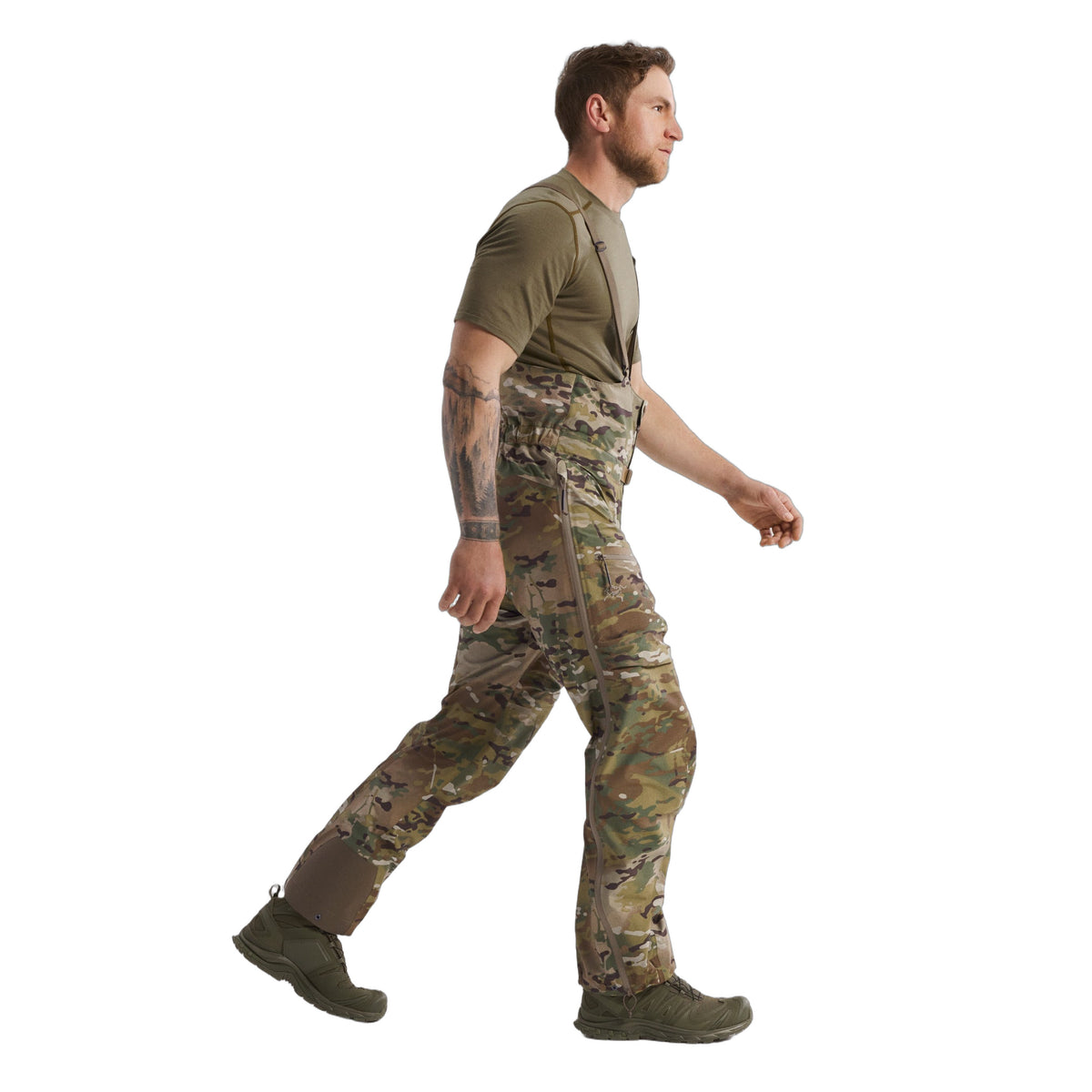 Alpha Bib Pant MultiCam Gen 2 Multicam Side View