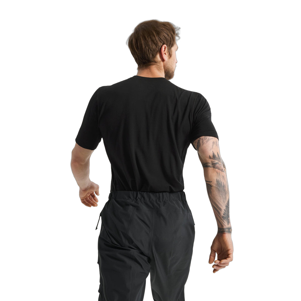 Cold WX T-Shirt AR Wool Black Back View