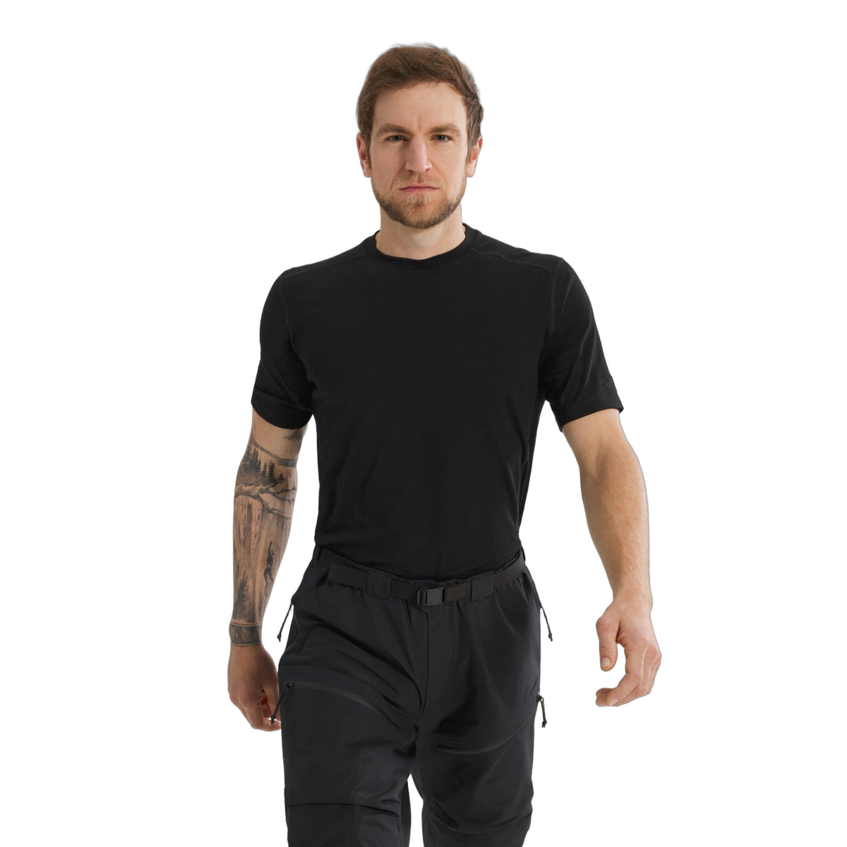 Cold WX T-Shirt AR Wool Black Front View