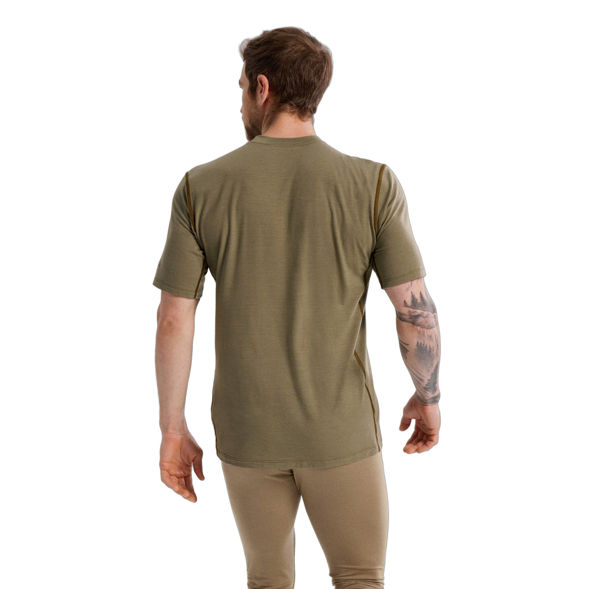 Cold WX T-Shirt AR Wool Crocodile Back View