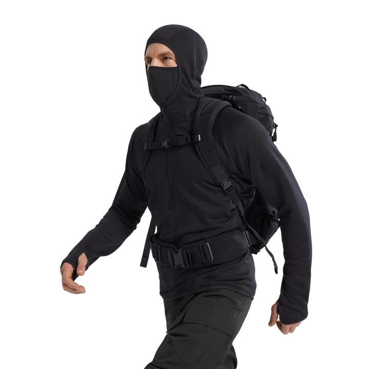 Delta AR 1/2 Zip Neck Hoody Black Hover