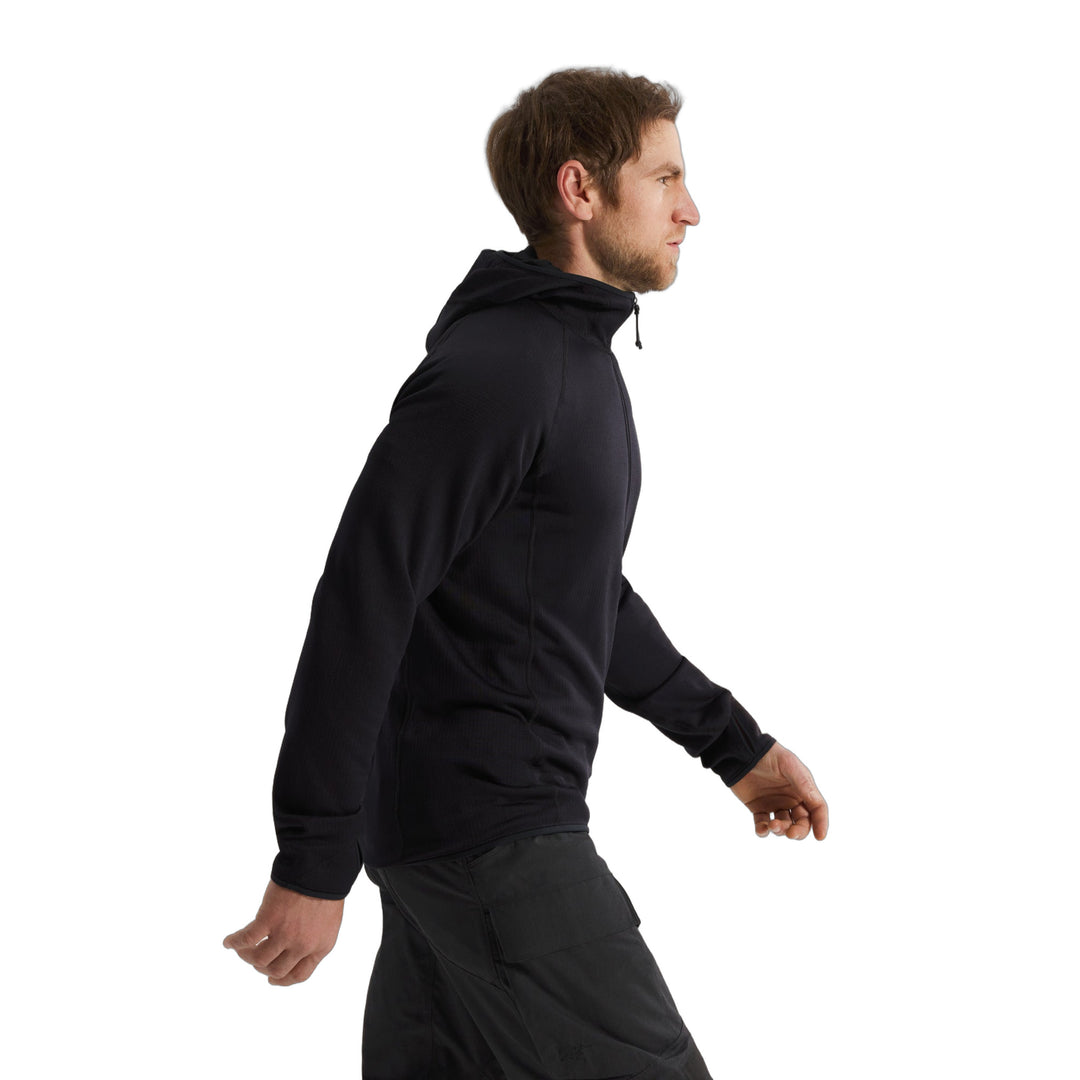 Delta AR 1/2 Zip Neck Hoody Black Side View