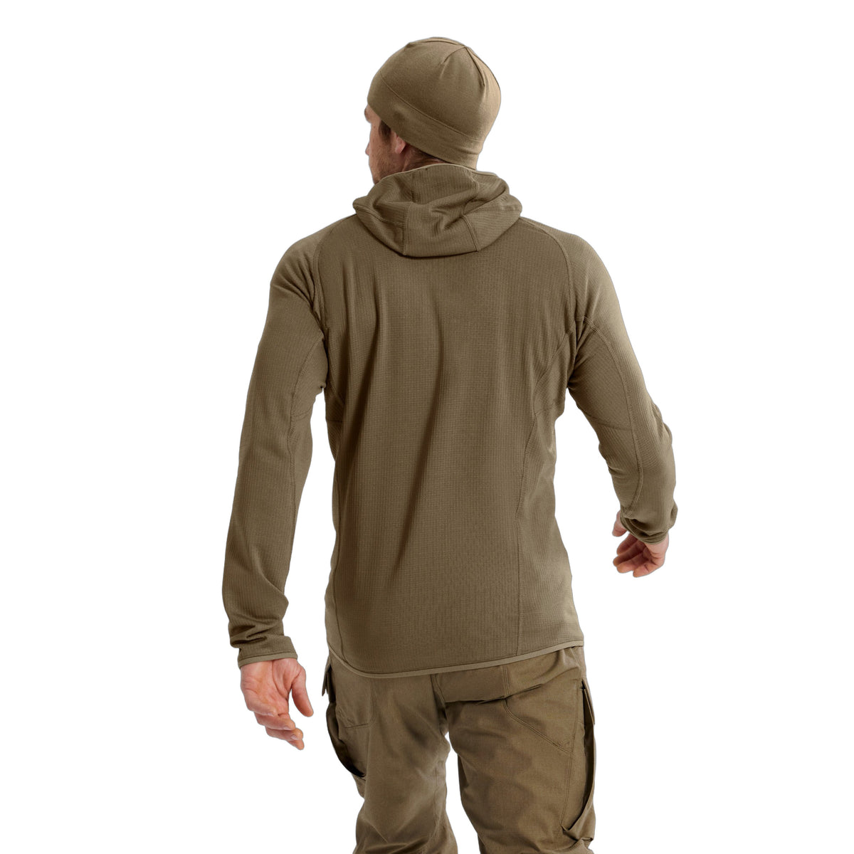 Delta AR 1/2 Zip Neck Hoody Crocodile Back View