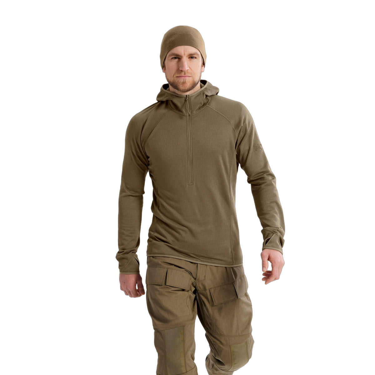 Delta AR 1/2 Zip Neck Hoody Crocodile Front View